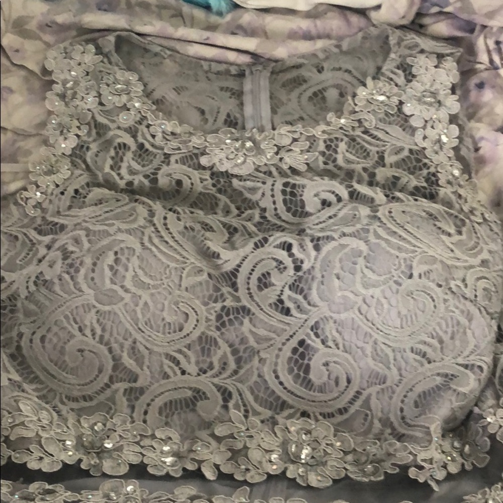 A cute silver dama dress